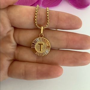 - New 18k gold plated  letter “ T “ neckla…